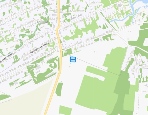 Продам участок 20 соток, ИЖС, Новая ул, 51, Теньки с, 0 км от города