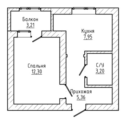 Продам однокомнатную (1-комн.) квартиру, Баксанское ш, 39, Чегем г