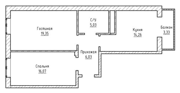 Продам двухкомнатную (2-комн.) квартиру, Тарчокова ул, 127кБ, Нальчик г