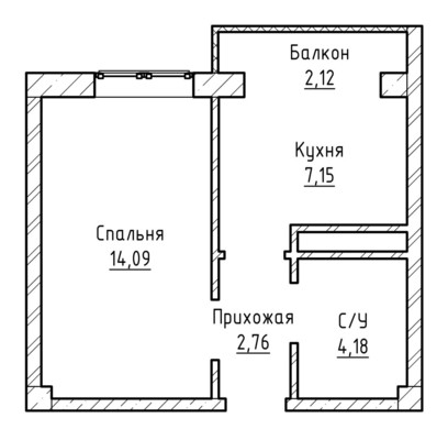 Продам однокомнатную (1-комн.) квартиру, Тарчокова ул, 127кБ, Нальчик г