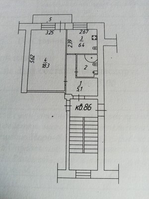 Продам однокомнатную (1-комн.) квартиру, д. 5А, Совхоза Крёкшино п