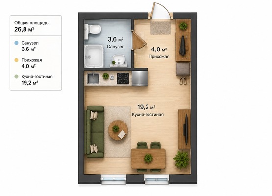 Продам однокомнатную (1-комн.) квартиру, Кронштадтский б-р, 9к6, Москва г