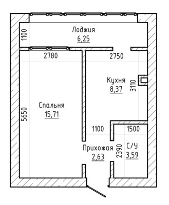Продам однокомнатную (1-комн.) квартиру, 2-я Надречная ул, 126Ак9, Нальчик г