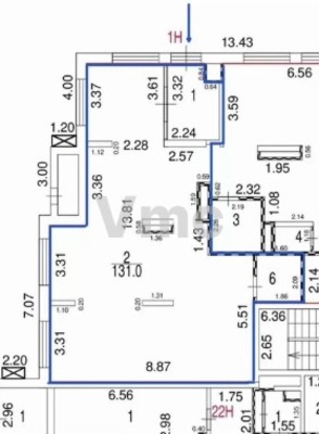 Продам коммерческое помещение 95 м2, Константина Федина ул, 5, Москва г