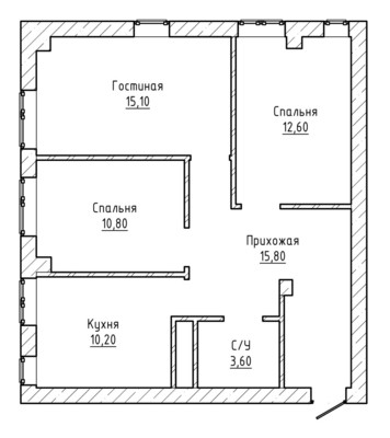 Продам трехкомнатную (3-комн.) квартиру, Горького ул, 29, Нальчик г