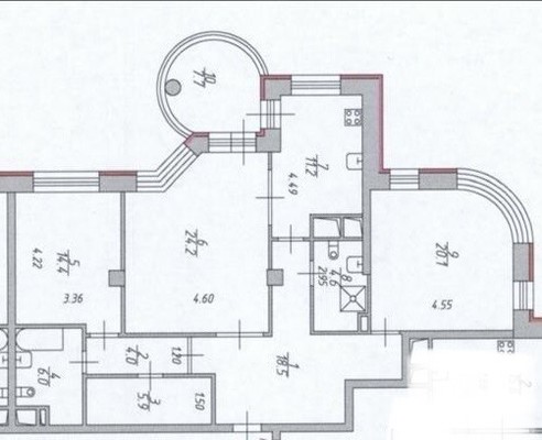 Продам трехкомнатную (3-комн.) квартиру, Кастанаевская ул, 18, Москва г