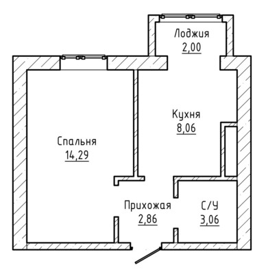 Продам однокомнатную (1-комн.) квартиру, Каменская ул, 1011, Шалушка с