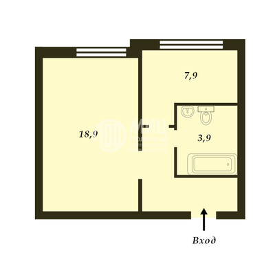 Продам однокомнатную (1-комн.) квартиру, Харьковский проезд, 7к3, Москва г