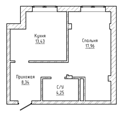 Продам однокомнатную (1-комн.) квартиру, Мовсисяна ул, 15, Нальчик г