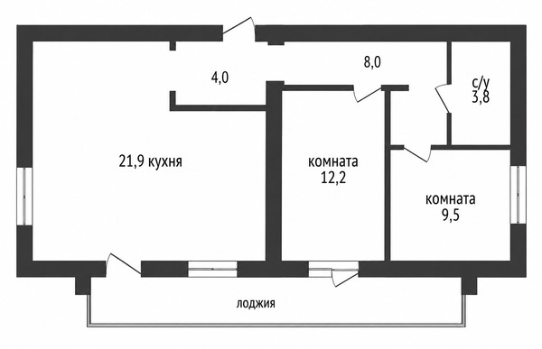 Продам двухкомнатную (2-комн.) квартиру, им. Пушкина ул, 5, Краснодар г