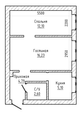 Продам двухкомнатную (2-комн.) квартиру, Т.Идарова ул, 125, Нальчик г