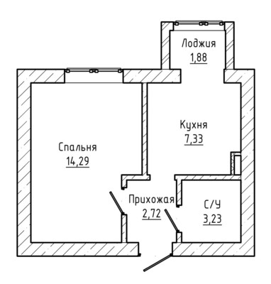 Продам однокомнатную (1-комн.) квартиру, Каменская ул, 101к2, Кенже с