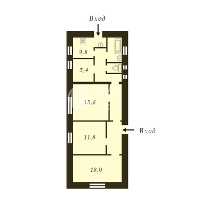 Продам трехкомнатную (3-комн.) квартиру, Гончарная ул, 38, Москва г