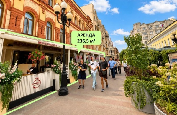 Сдам коммерческое помещение 145,7 м2, Арбат ул, 32, Москва г