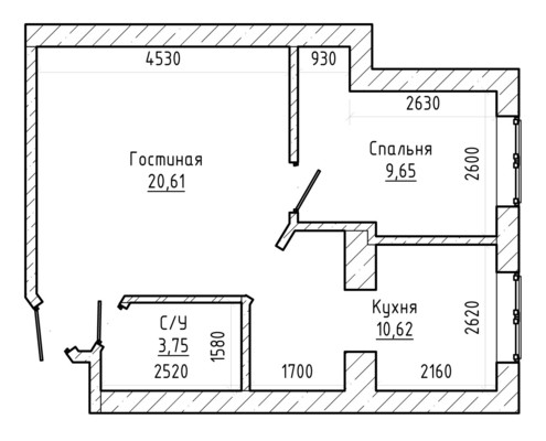 Продам двухкомнатную (2-комн.) квартиру, Мусова ул, 29, Нальчик г