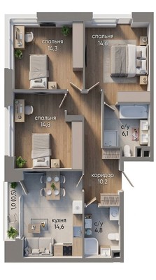 Продам трехкомнатную (3-комн.) квартиру, Нижние Мнёвники ул, 12, Москва г