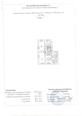 Продам трехкомнатную (3-комн.) квартиру, Подольская ул, 15, Северово д