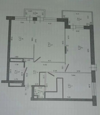 Продам трехкомнатную (3-комн.) квартиру, Айвазовского ул, 16, Казань г