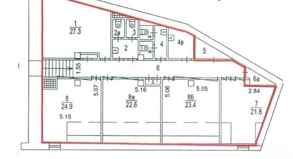 Сдам офисное помещение 164,3 м2, Дмитровский пер, 11, Москва г