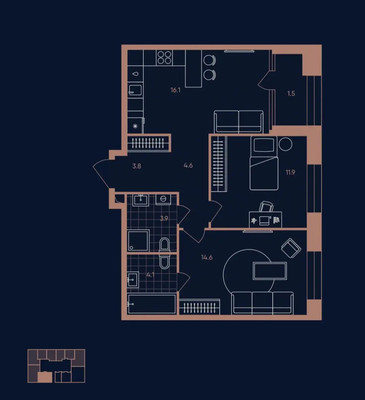 Продам трехкомнатную (3-комн.) квартиру, Дербеневская ул, 20А, Москва г