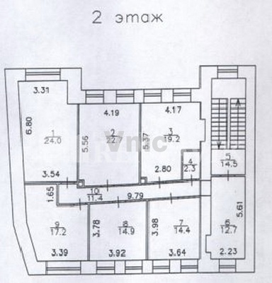 Сдам офисное помещение 157,4 м2, 1-й Колобовский пер, 17 1, Москва г