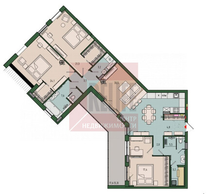 Продам трехкомнатную (3-комн.) квартиру (долевое), 36-й (ПГК Лада тер) ряд, к 2, Калининград г