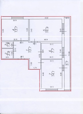 Продам трехкомнатную (3-комн.) квартиру, Охтинская аллея, 12, Мурино п