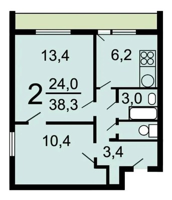Продам двухкомнатную (2-комн.) квартиру, Щепкина ул, 12, Москва г