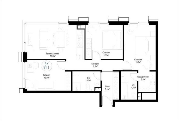 Продам трехкомнатную (3-комн.) квартиру, Волгоградский пр-кт, 32/5к4, Москва г
