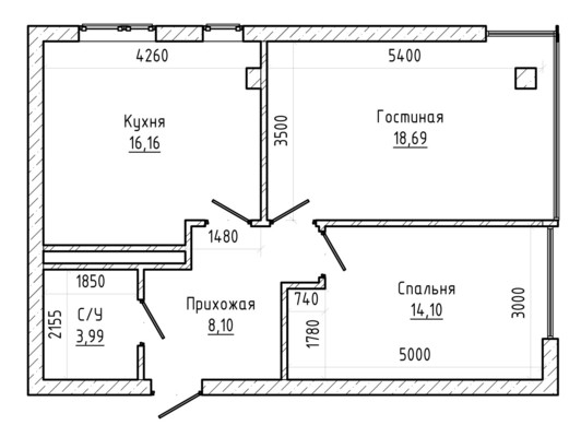 Продам двухкомнатную (2-комн.) квартиру, Горького ул, 29, Нальчик г