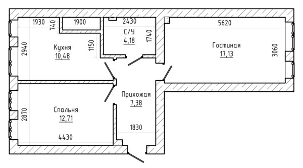 Продам двухкомнатную (2-комн.) квартиру, Кабардинская ул, 222к4, Нальчик г