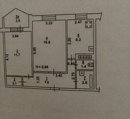 Продам двухкомнатную (2-комн.) квартиру, Зорге ул, 27/4, Ростов-на-Дону г