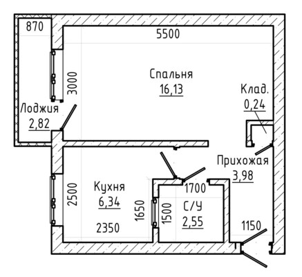 Продам однокомнатную (1-комн.) квартиру, имени Гагарина Юрия Алексеевича ул, 7, Баксан г
