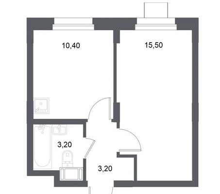 Продам однокомнатную (1-комн.) квартиру, 1-й проезд, 8, Красково п