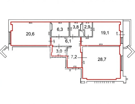 Продам трехкомнатную (3-комн.) квартиру, Комсомольская ул, 8, Краснодар г