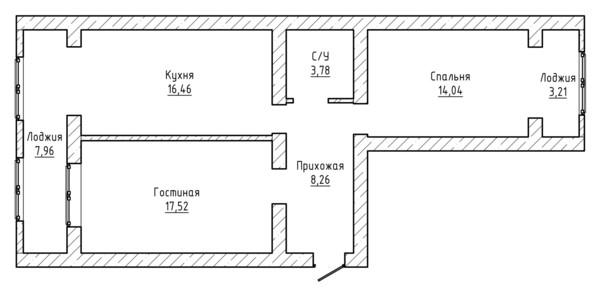 Продам двухкомнатную (2-комн.) квартиру, 2-я Надречная ул, 126, Нальчик г