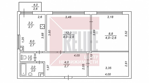 Продам двухкомнатную (2-комн.) квартиру, Горького ул, 162, Калининград г