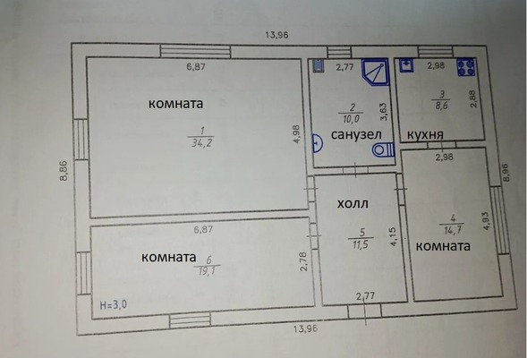 Продам дом, Партизанская ул, 25ка, Украинка с, 0 км от города