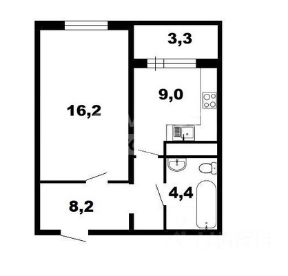 Продам однокомнатную (1-комн.) квартиру, Татьяны Макаровой ул, 4, Москва г