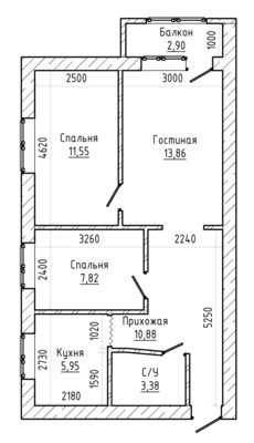 Продам трехкомнатную (3-комн.) квартиру, Героя России Кярова А.С. ул, 1, Чегем г