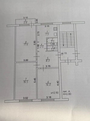 Продам трехкомнатную (3-комн.) квартиру, Железнодорожная ул, 81, Кропоткин г