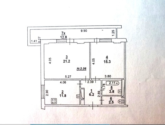 Продам двухкомнатную (2-комн.) квартиру, Максима Горького ул, 11к43, Ростов-на-Дону г