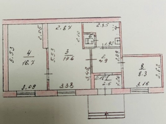 Продам двухкомнатную (2-комн.) квартиру, Лизы Чайкиной ул, 38, Симферополь г
