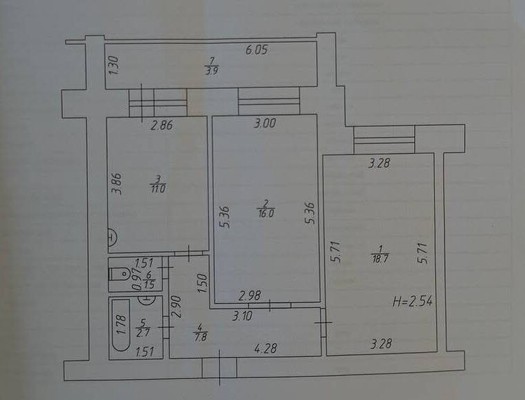 Продам двухкомнатную (2-комн.) квартиру, Хади Такташа ул, 123б, Казань г