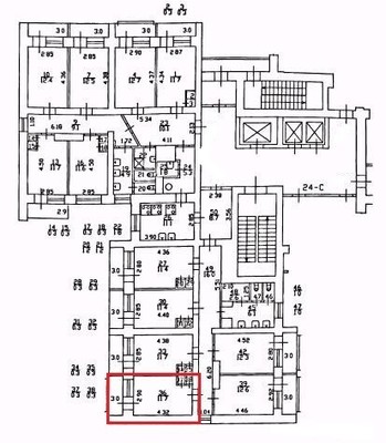 Продам комнату в 12-комн. квартире, Композиторов ул, 24к3, Санкт-Петербург г