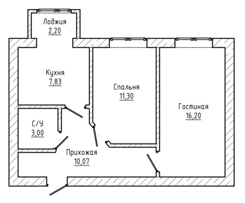Продам двухкомнатную (2-комн.) квартиру, А.А.Кадырова ул, 80, Нальчик г