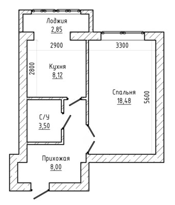 Продам однокомнатную (1-комн.) квартиру, Кирова ул, 331, Нальчик г