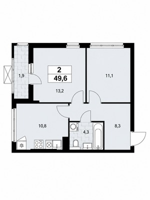 Продам двухкомнатную (2-комн.) квартиру, Куприна пр-кт, 11к2, Сосенское п