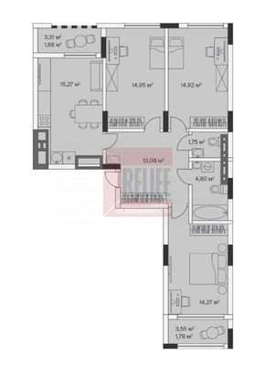 Продам трехкомнатную (3-комн.) , 2-й Портовый пер, 1, Малое Исаково п