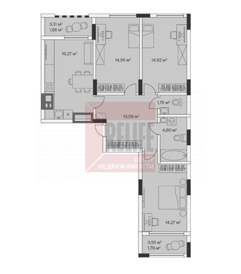 Продам трехкомнатную (3-комн.) , 2-й Портовый пер, 1, Малое Исаково п